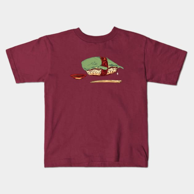 Jumbo Sushi Kids T-Shirt by Thomcat23